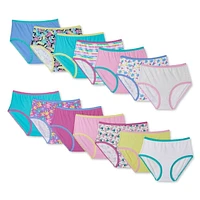 George Girls' Jersey Briefs 14-Pack