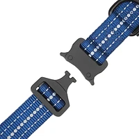 One Paw, Buffalo Plaid Nylon Dog Collar with Metal Buckle, Water Repellent, Multiple sizes, One Paw Buffalo Plaid Nylon Dog Collar
