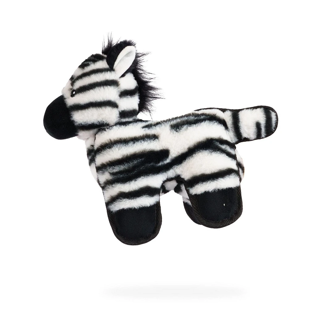 One Paw, Jouet en peluche durable pour chien avec un couineur, Zebra Tough One Paw Jouet en peluche robuste Zèbre One Paw