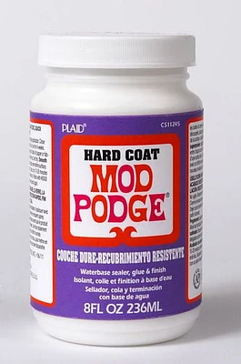 Mod Podge 8 oz Hard Coat, Hard Glue, Sealer, & Finish