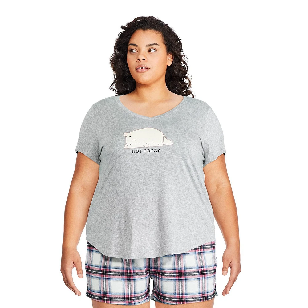 T-shirt de nuit avec imprimé graphique George Plus pour femmes