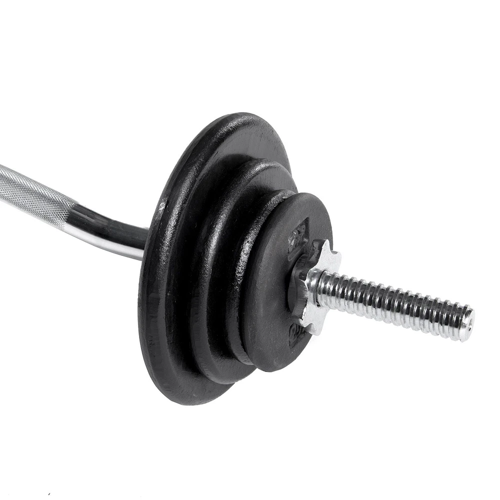 CAP Barbell 1-Inch Cast Iron Weight Plate, Black, Single, 1.25 - 50 Lbs