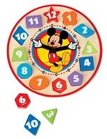 Melissa & Doug Mickey Mouse Wooden Shape Sorting Clock