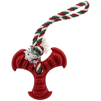 Vibrant Life Rubber Fan with Rope Dog Toy