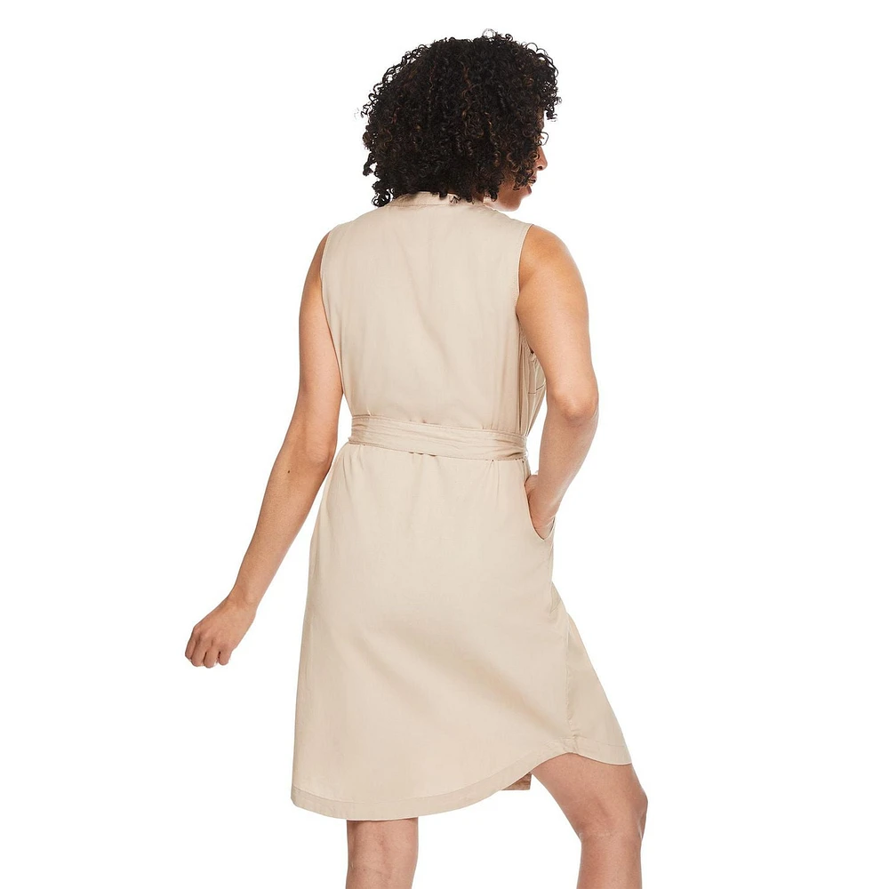 Robe à boutons sans manches Iyla pour femmes Tailles P-TTG