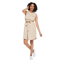 Robe à boutons sans manches Iyla pour femmes Tailles P-TTG