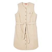 Robe à boutons sans manches Iyla pour femmes Tailles P-TTG