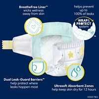 Couches Pampers Swaddlers Overnight, format Super S3 à S7 Tailles 3-7