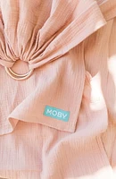 MOBY - Ring Sling - Taille unique | Wrap de soutien polyvalent pour les mères, les pères et les soignants | Écharpe et porte-bébé pour nouveau-nés, nourrissons et tout-petits - Coton | Le support peut transporter des bébés pesant jusqu'à 33 lb | Étain