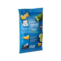GERBER Veggie Hearts Zucchini, Baby Snacks, 10 Months & Up, Source Of Vitamin B1, Iron & Zinc, 3g Whole Grains, Made with Real Zucchini, No Artificial Flavours or Colours, No Added Sugar, No Added Salt, 35g