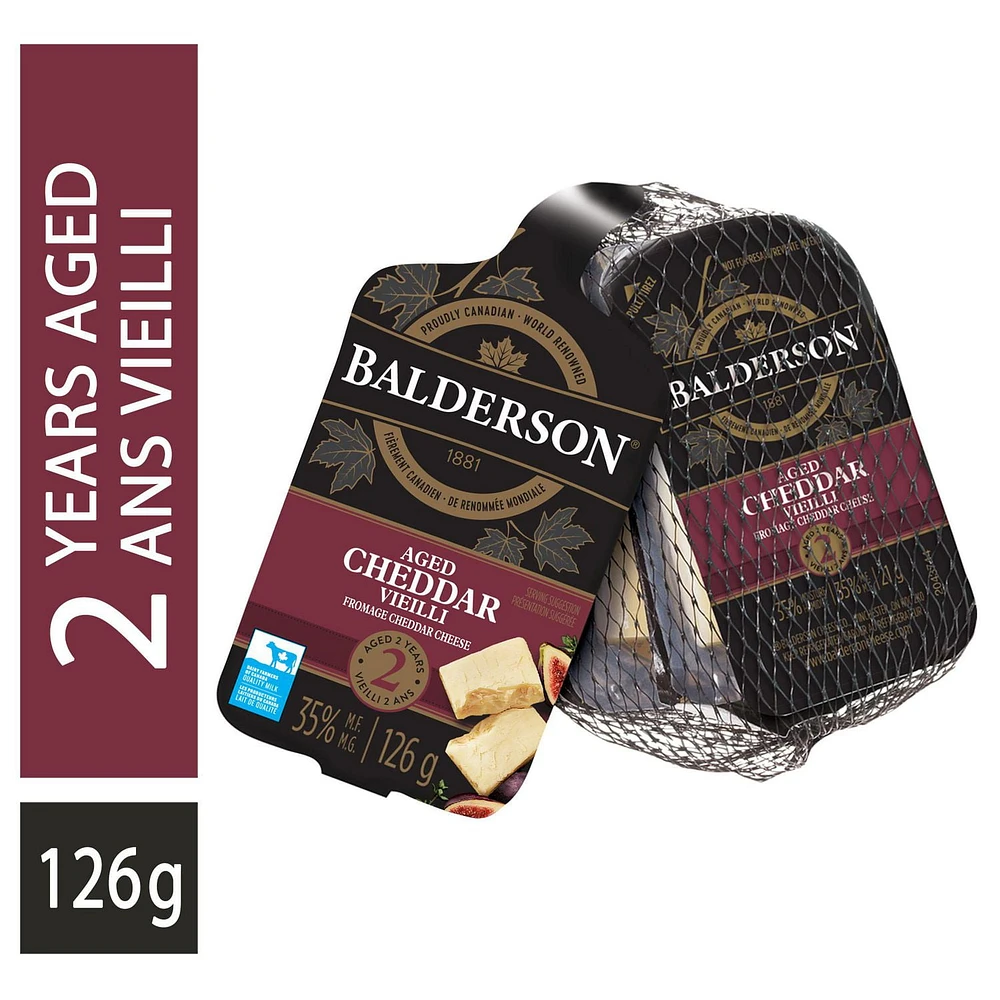 Balderson 2 Year Old Cheddar Cheese Portions, 6-Pack, 6 x 21g, 126g