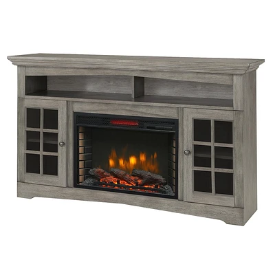 Muskoka 370-196-205 Huntley 59 inch Media Electric Fireplace in Grey