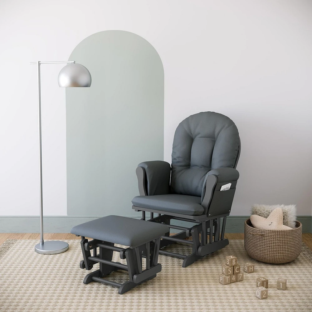 Storkcraft Hoop Glider and Ottoman