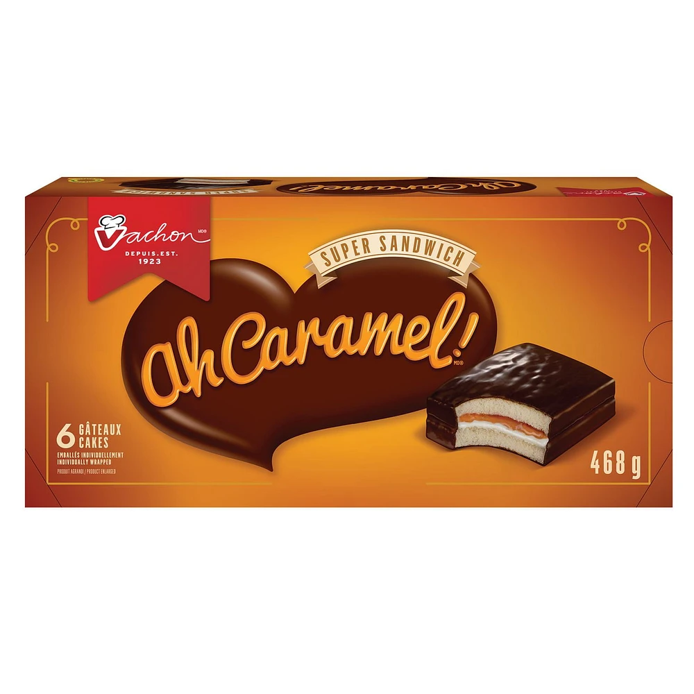 Vachon® Ah Caramel® Super Sandwich Snack Cake, Pack of 1