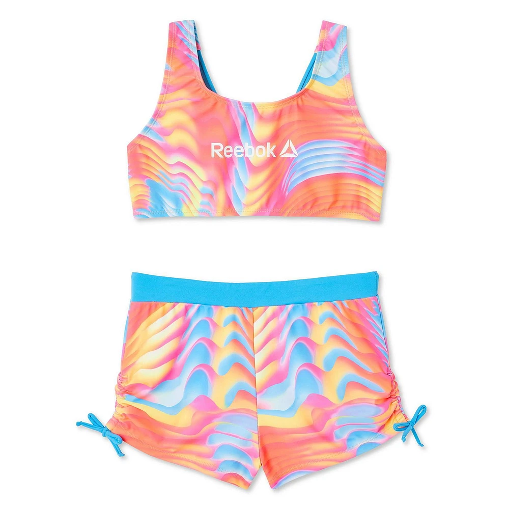 Ensemble 2 Pièces Bralette et Short De Bain Reebok Delta Pour Fille Maillots Filles