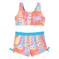 Ensemble 2 Pièces Bralette et Short De Bain Reebok Delta Pour Fille Maillots Filles