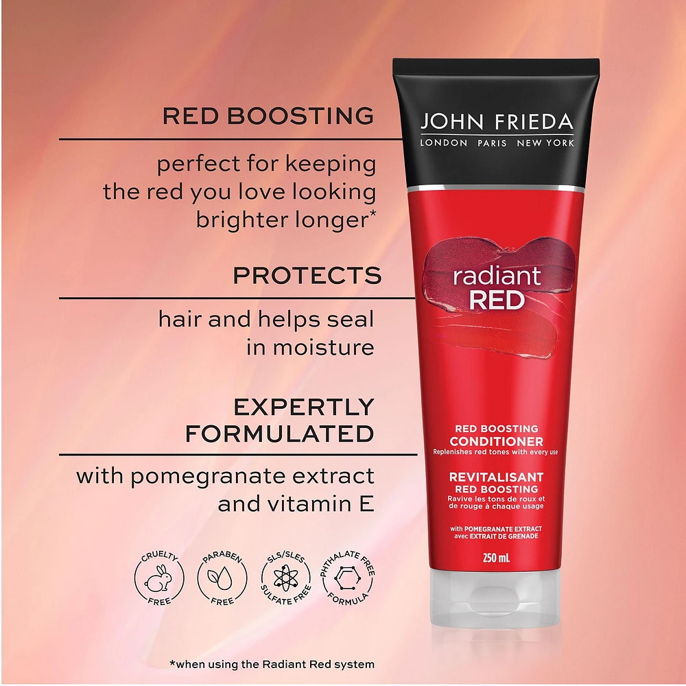 John Frieda Radiant Red Red Boosting Conditioner, 250 mL