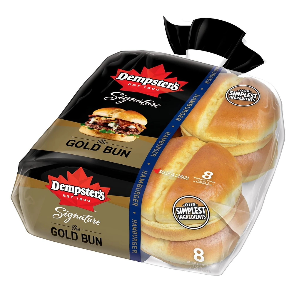 Dempster's® Signature The Gold Burger Buns, Pack of 8; 520 g