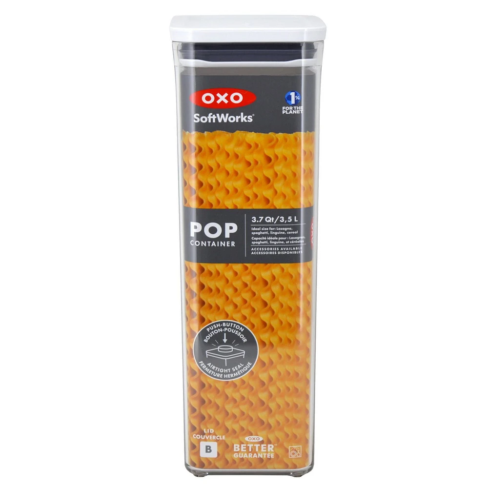 OXO Softworks POP2 Rectangular, Tall 3.5L Container