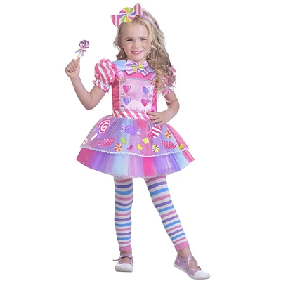 GIRL HALLOWEEN CANDY GIRL COSTUME