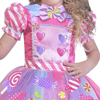 GIRL HALLOWEEN CANDY GIRL COSTUME