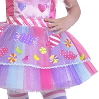 GIRL HALLOWEEN CANDY GIRL COSTUME