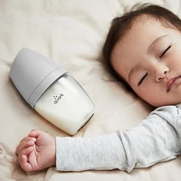 Quark - BuubiBottle Baby Bottles, Nipples and Sippy Straw Cup Bundle - Grey