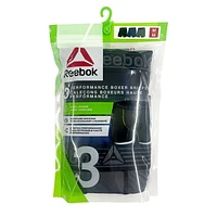 Reebok 3 Performance Boxer Briefs, Size S-XL