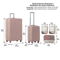 JetStream® Hardside Luggage and Packing Cubes Set, 5 Pieces Hardside set