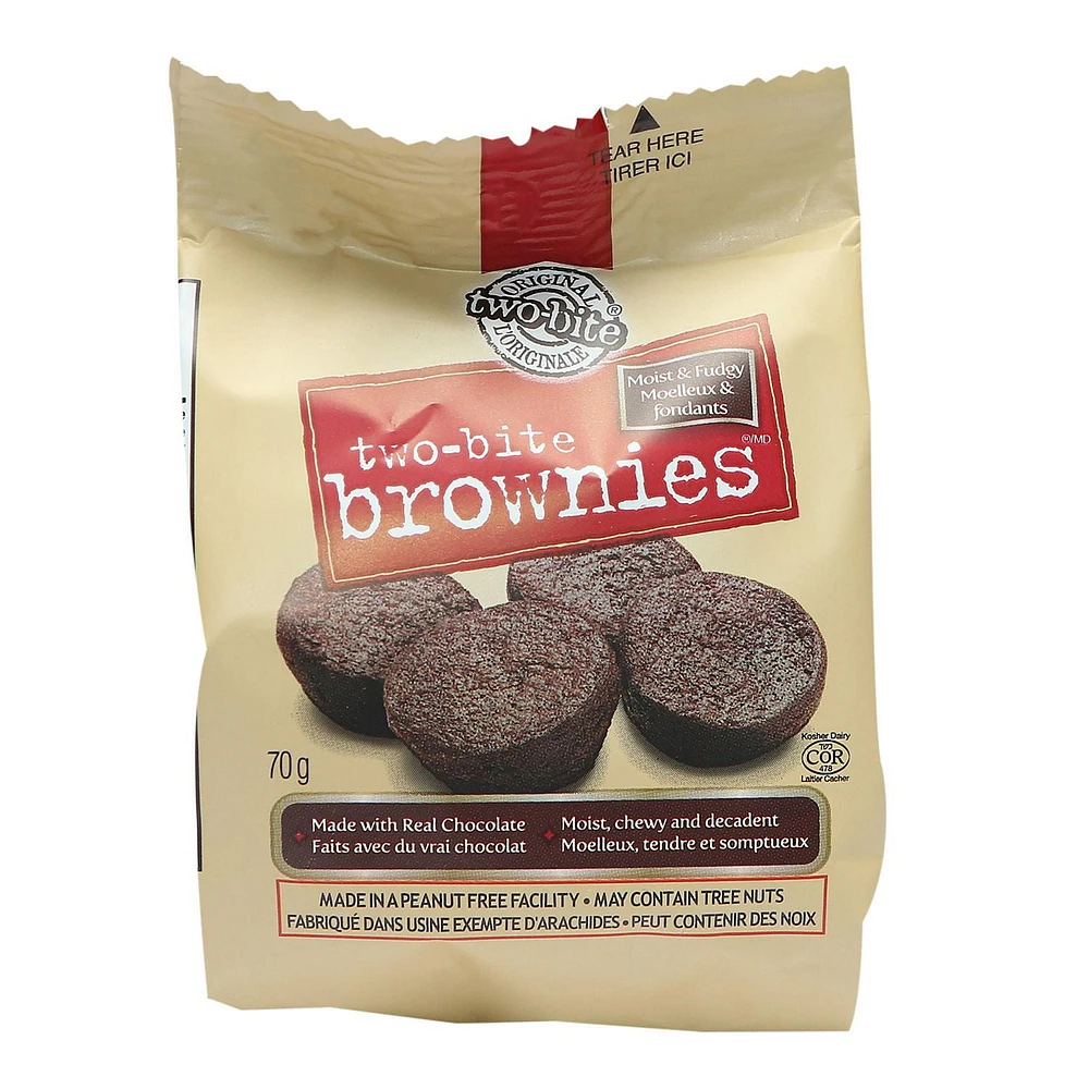 two-bite® Brownies Snack Pack, Quantity – 70 g format