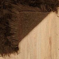 3A Flokati 2000gr 9' x 12' Area Rug, Cocoa