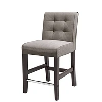 CorLiving Antonio Grey Tweed Fabric Counter Height Barstool