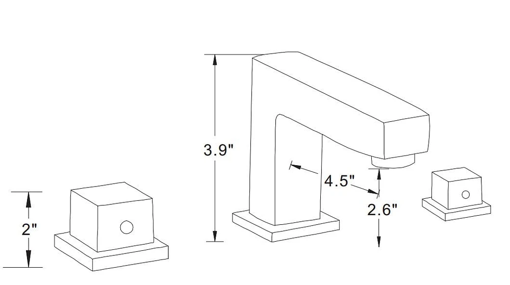 20.75-in. W CSA Rectangle Bathroom Undermount Sink Set In Biscuit - Chrome Hardware AI-23089