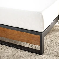 Zinus Suzanne 14 Inch Bamboo and Metal Platform Bed Frame