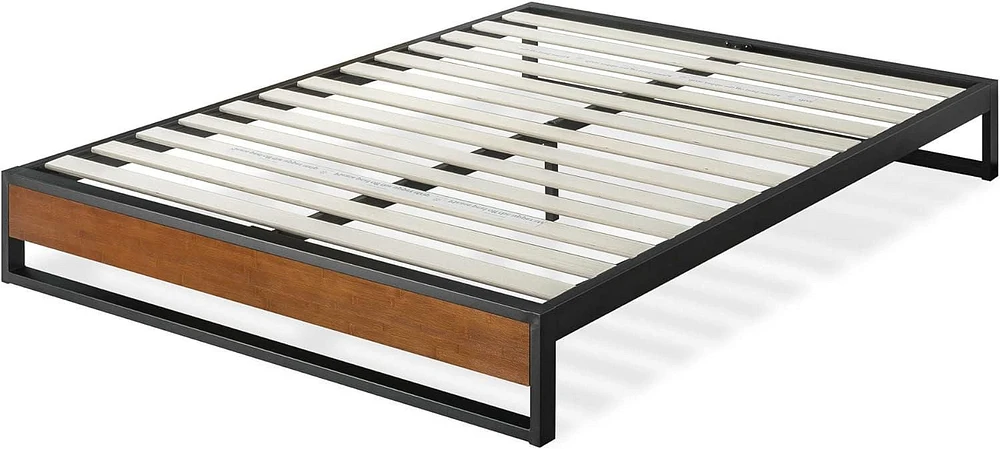 Zinus Suzanne 14 Inch Bamboo and Metal Platform Bed Frame