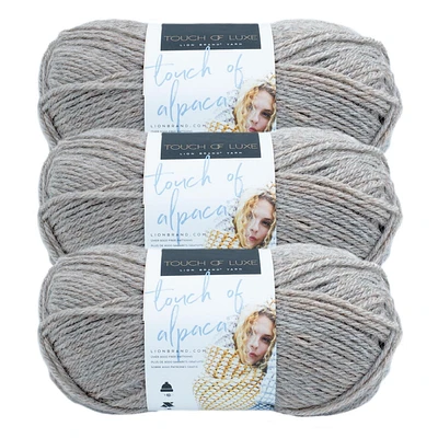 Lion Brand Touch of Alpaca® Yarn #4 Medium/Worsted Acrylic/Alpaca yarn, 100g/ 190m, 3-CT