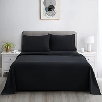 Marina Decoration 600 Thread Count Ultra Soft Deep Pocket Hotel Standard Solid Bedding Long Staple Percale Cotton All Season Sheet Set with Pillowcase