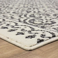 Hometrends Charity Polyester Area Rug