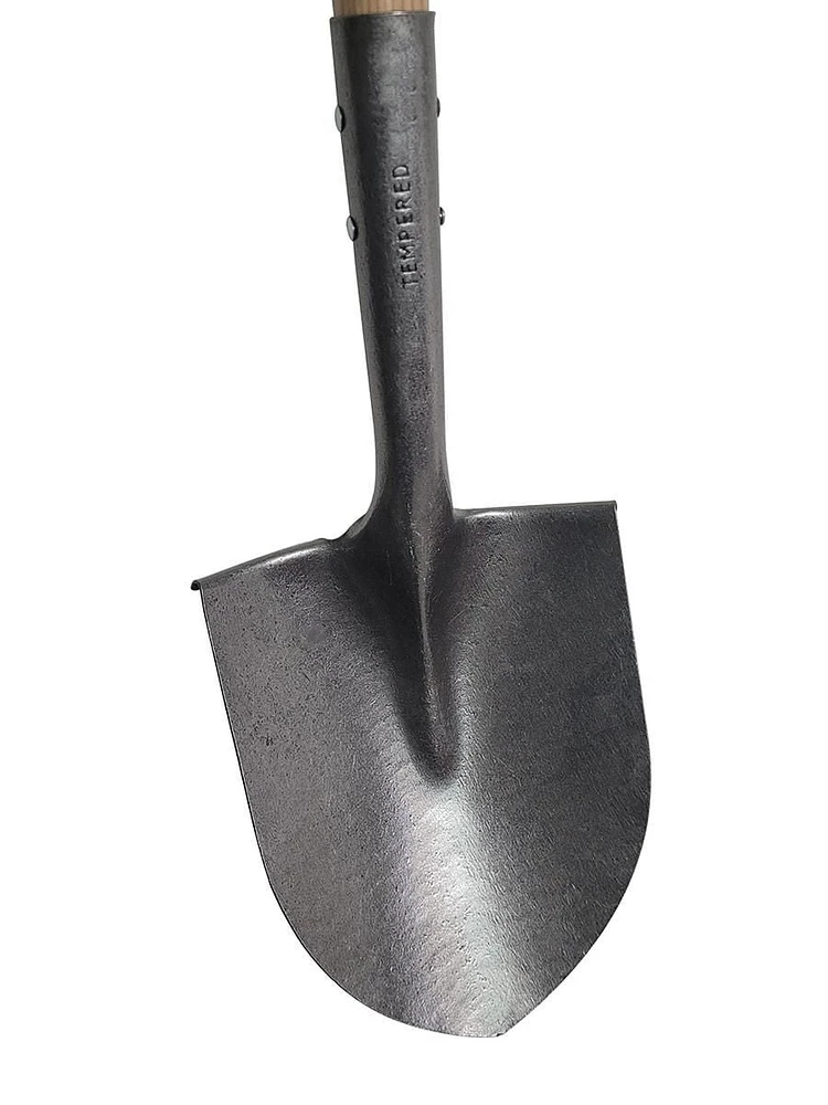 Farm Tuff 9" wide round point shovels, set of two - 33 in & 48" handles