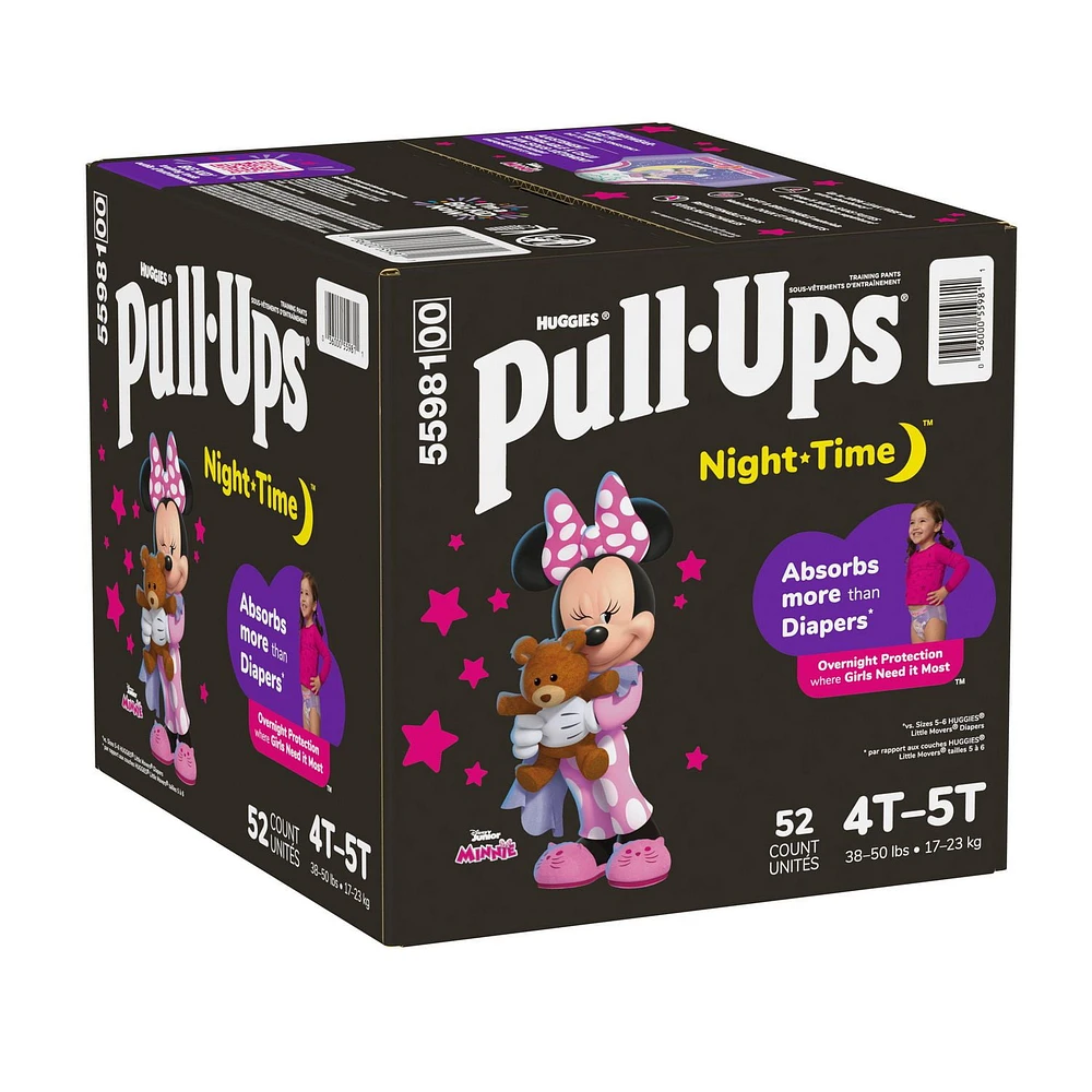 Pull-Ups Night Time Training Pants, Giga Pack, Size: 2T-6T, Size: 2T-6T