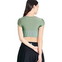 Rashguard À Manches Courtes Reebok Pour Femmes Maillots De Bain