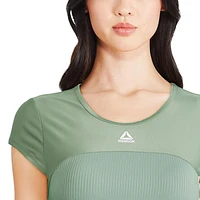 Rashguard À Manches Courtes Reebok Pour Femmes Maillots De Bain