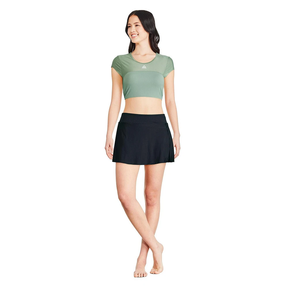 Rashguard À Manches Courtes Reebok Pour Femmes Maillots De Bain