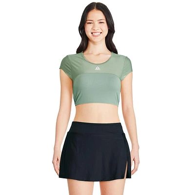 Rashguard À Manches Courtes Reebok Pour Femmes Maillots De Bain