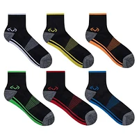 Real Tree Men's Ankle Socks 6-Pack, Sizes 7-11