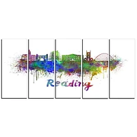 Design Art Reading Skyline Canvas Print