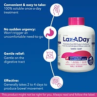 Lax-A-Day® Laxative Powder, 1020g - 60 Doses