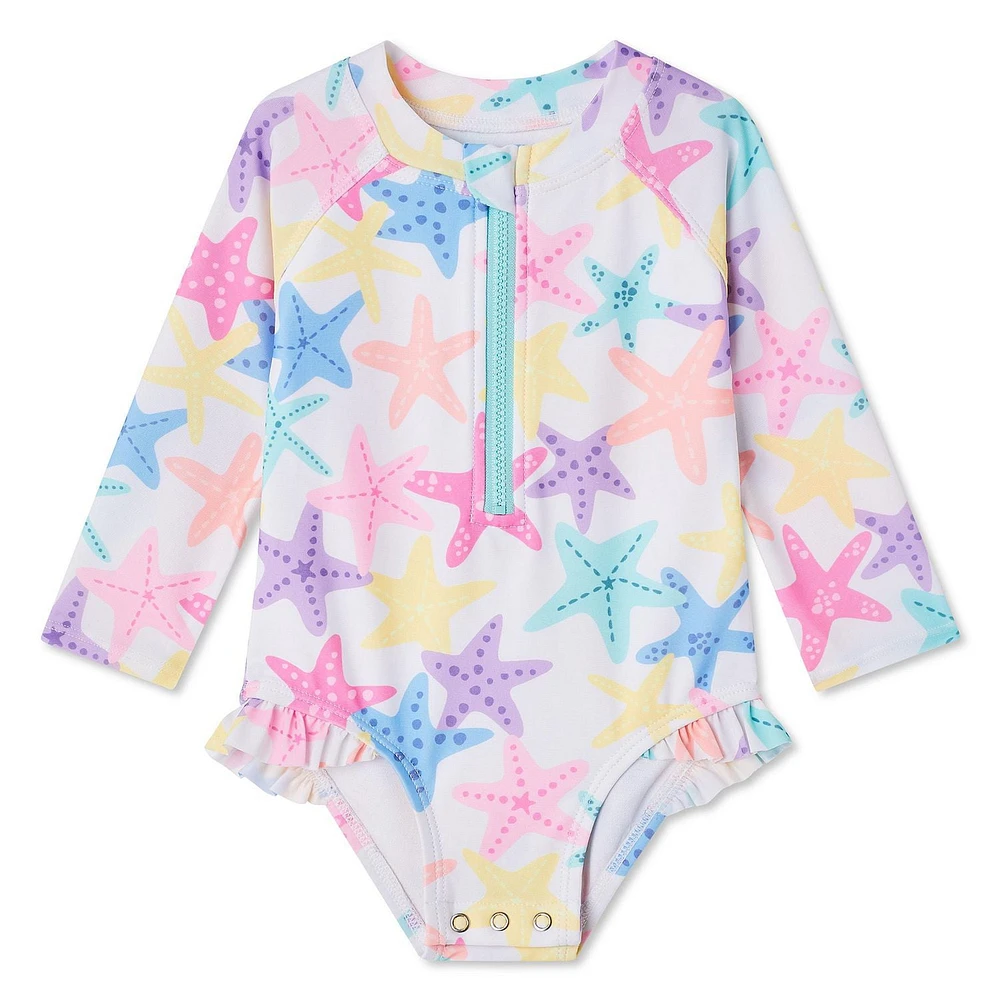 George Baby Girls' Rash Guard 1-Piece