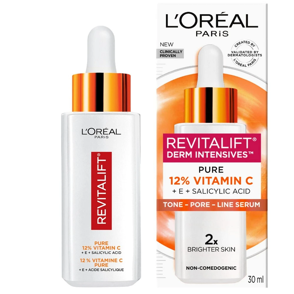 L'Oréal Paris Sérum illuminateur 12% Vitamine C Pure+E Sérum illuminateur, 30 mL