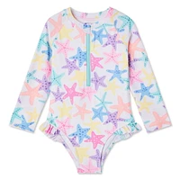 George Toddler Girls' Rash Guard 1-Piece